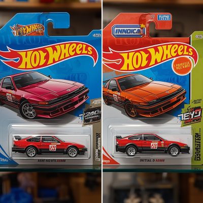 so sánh hotwheels initial d với mô hình khác