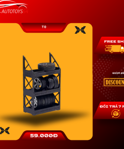 MOX Tỉ Lệ 1 / 64 Mô Hình Nhà Để Xe Giá Lốp Hợp Kim Xe Bố Trí Cảnh Phụ Kiện Thu Nhỏ